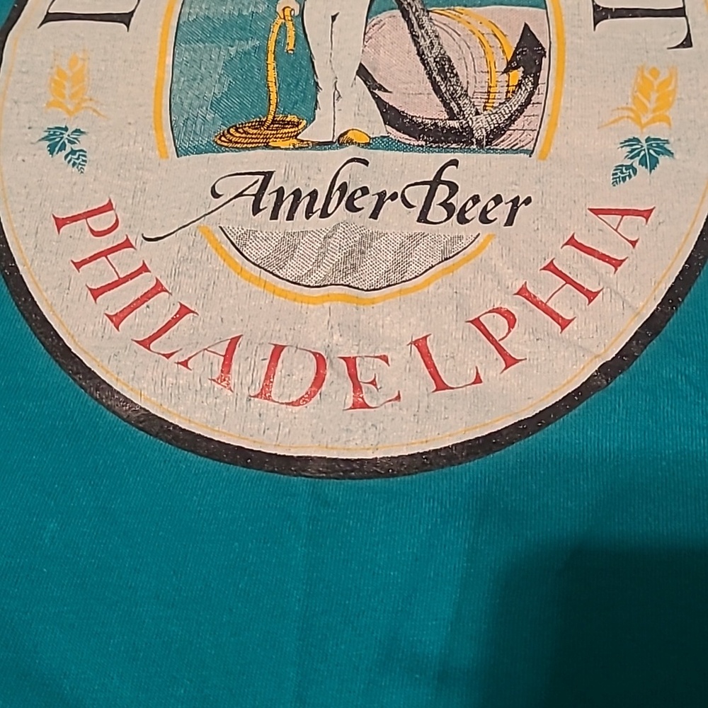 Hanes Beefy Dock Street "Amber Beer" Philadelphia Vintage Size XL Unisex Tee - Picture 4 of 9